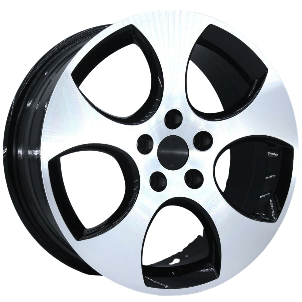 17 İnç 5x100 Polo GTI Uyumlu Detroit Black Polish Jant Takımı