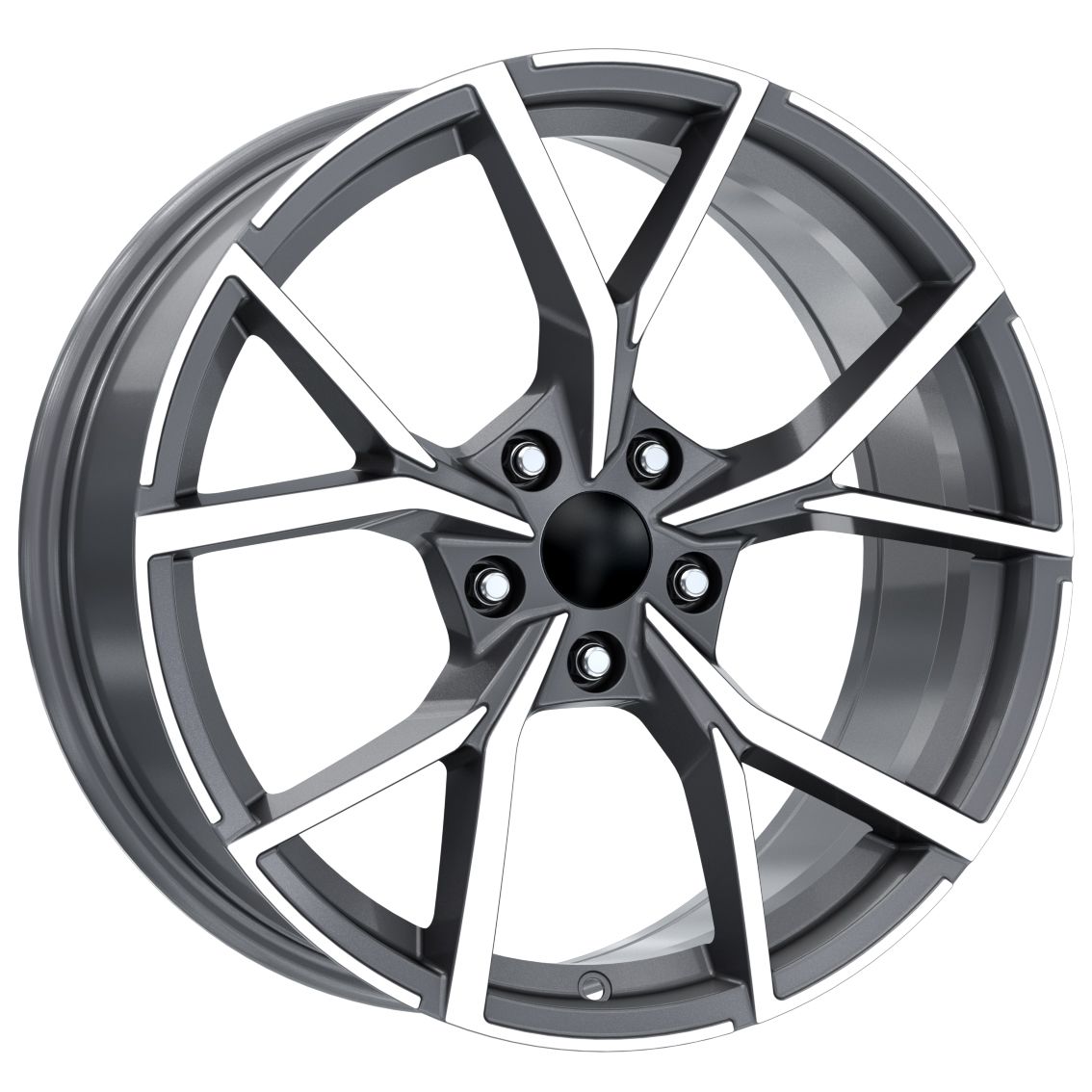 17 İnç 5X112 Mercedes Volkswagen Audi Uyumlu Gun Metal Diamond Jant Takımı