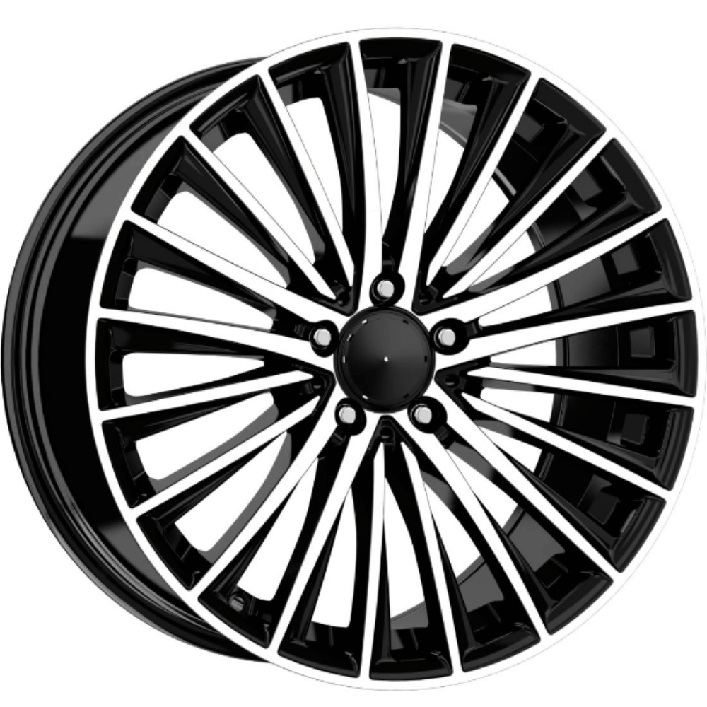 18 İnç 5x112 Mercedes VW Audi Uyumlu Black Diamond 9J Jant Takımı