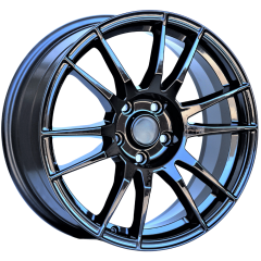 17 İnç 5x100 Volkswagen Polo Seat Fiat Toyota Subaru Uyumlu Black Jant Takımı