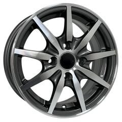 13 İnç 4x100 Fiat Renault Hyundai Uyumlu Gun Machined Jant Takımı