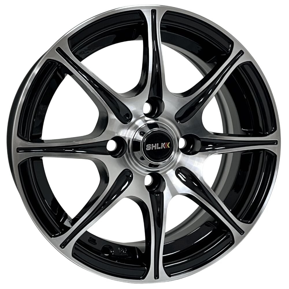 13 İnç 4x100 Fiat Renault Hyundai Uyumlu Black Machined Jant Takımı