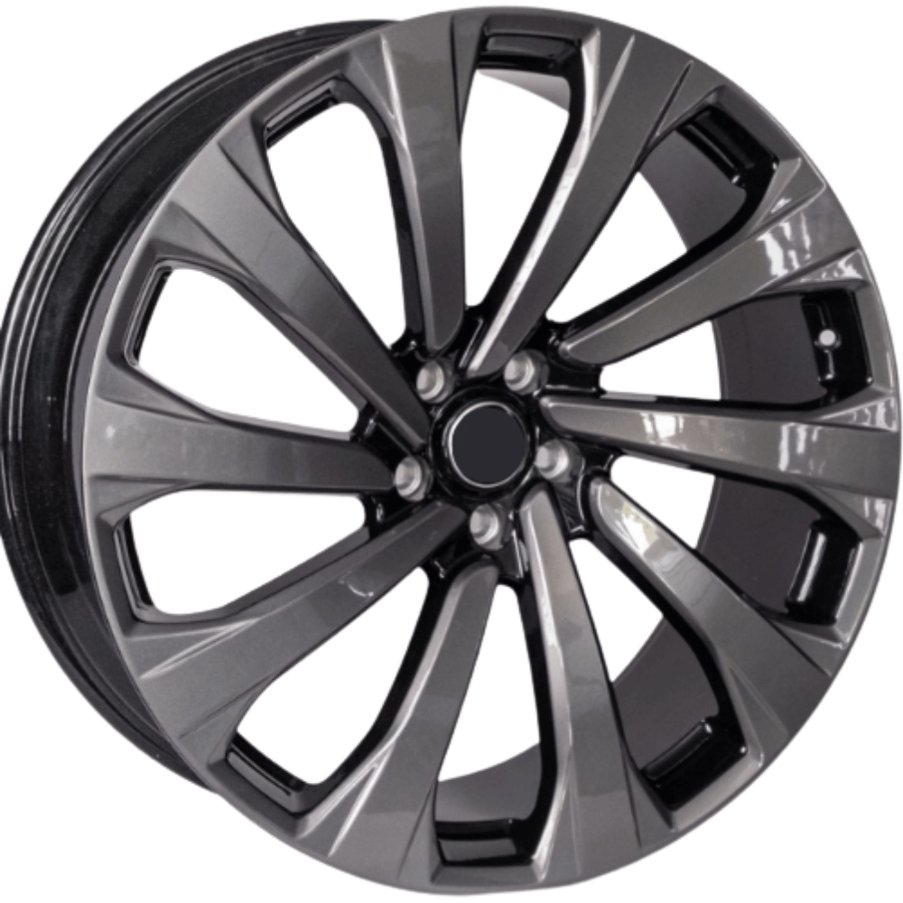 23 İnç 5x120 BMW X5 X6 Range Rover Uyumlu Black Grey Jant Takımı