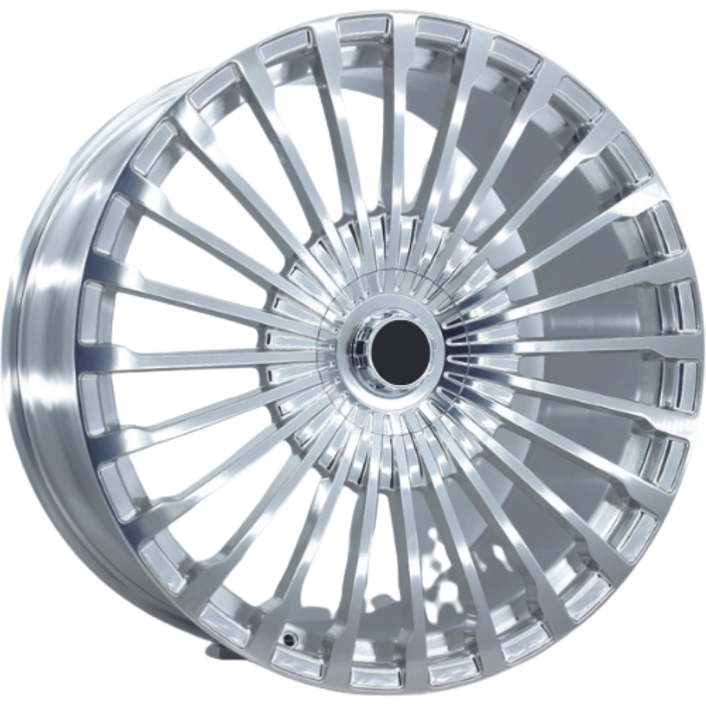 23 İnç 5x112 Ön 10 Arka 11 Mercedes GLE GLS S-Class EQS Uyumlu Silver Polished Jant Takımı