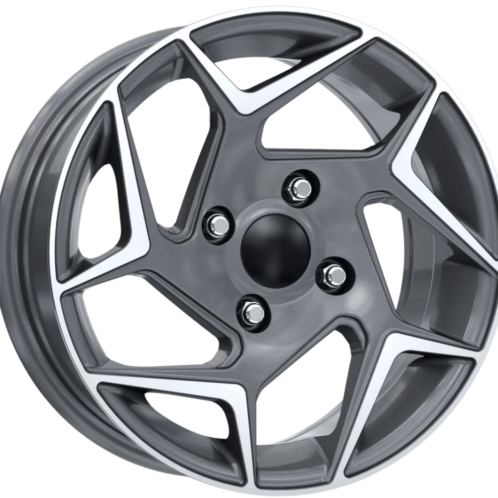 14 İnç 4x100 Renault Clio Fiat Tofaş Uyumlu Gun Metal Diamond Jant Takımı