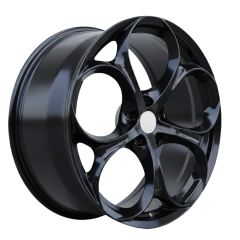 19 İnç 5x110 Alfa Romeo Opel Jeep Uyumlu Gloss Black Jant Takımı