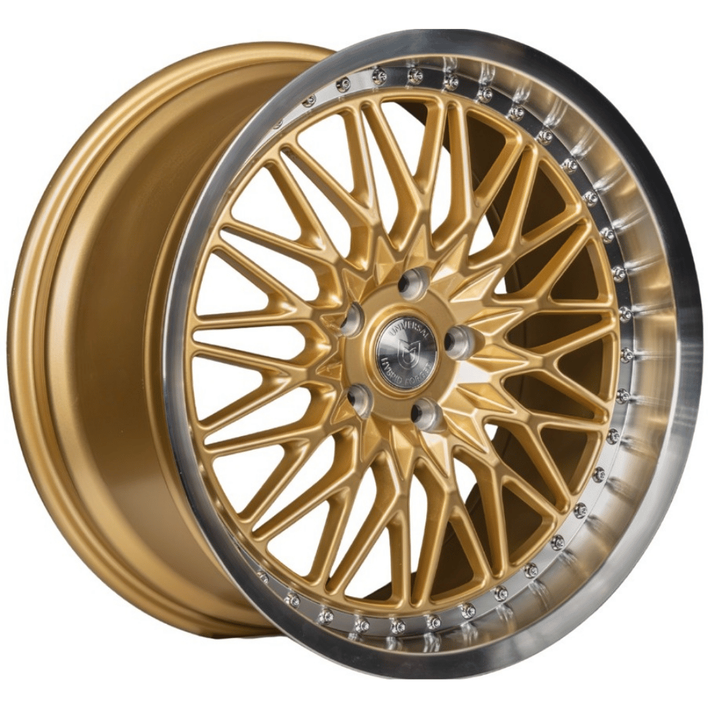 19 İnç 5x114.3 Ön 8.5 Arka 9.5 Honda Tesla Toyota Hyundai Uyumlu Gold Machined Lip Jant Takımı