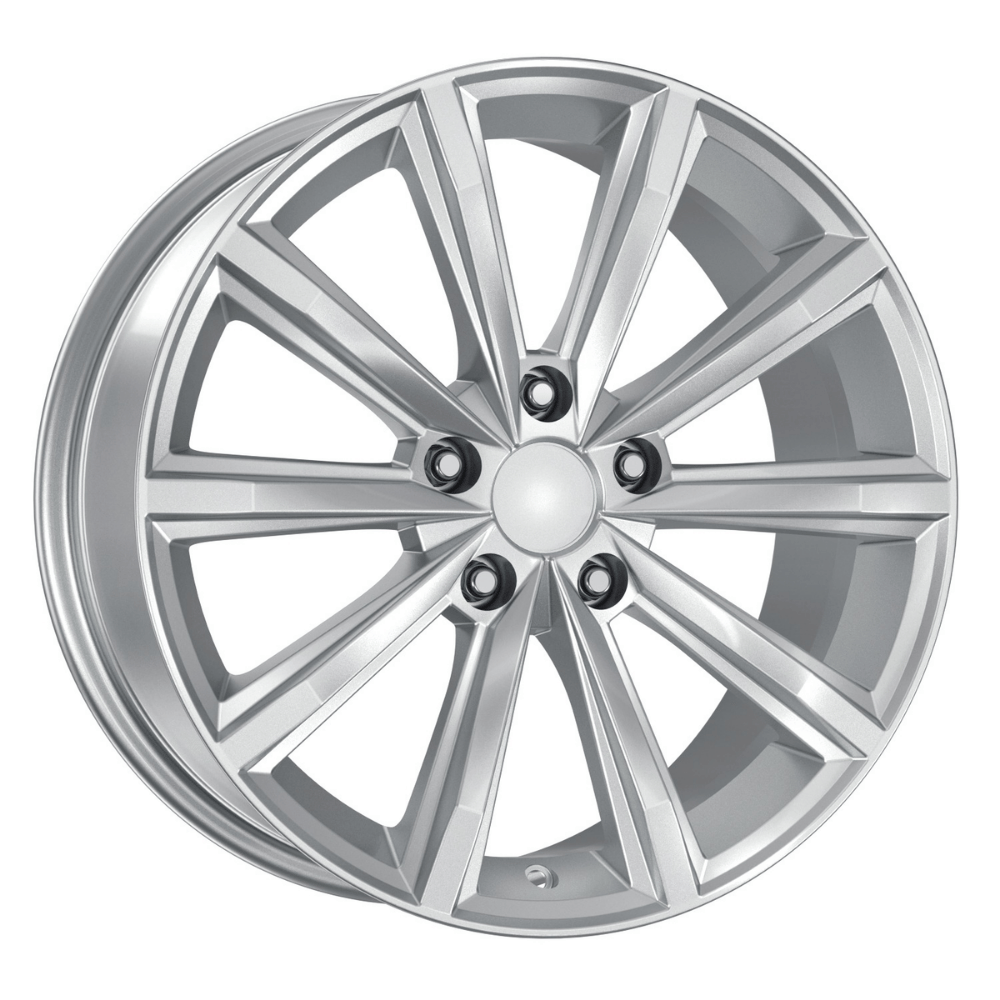 17 İnç 5x100 Volkswagen POLO  Toyota Subaru Seat Skoda Uyumlu Silver Jant Takımı | R1 Wheels