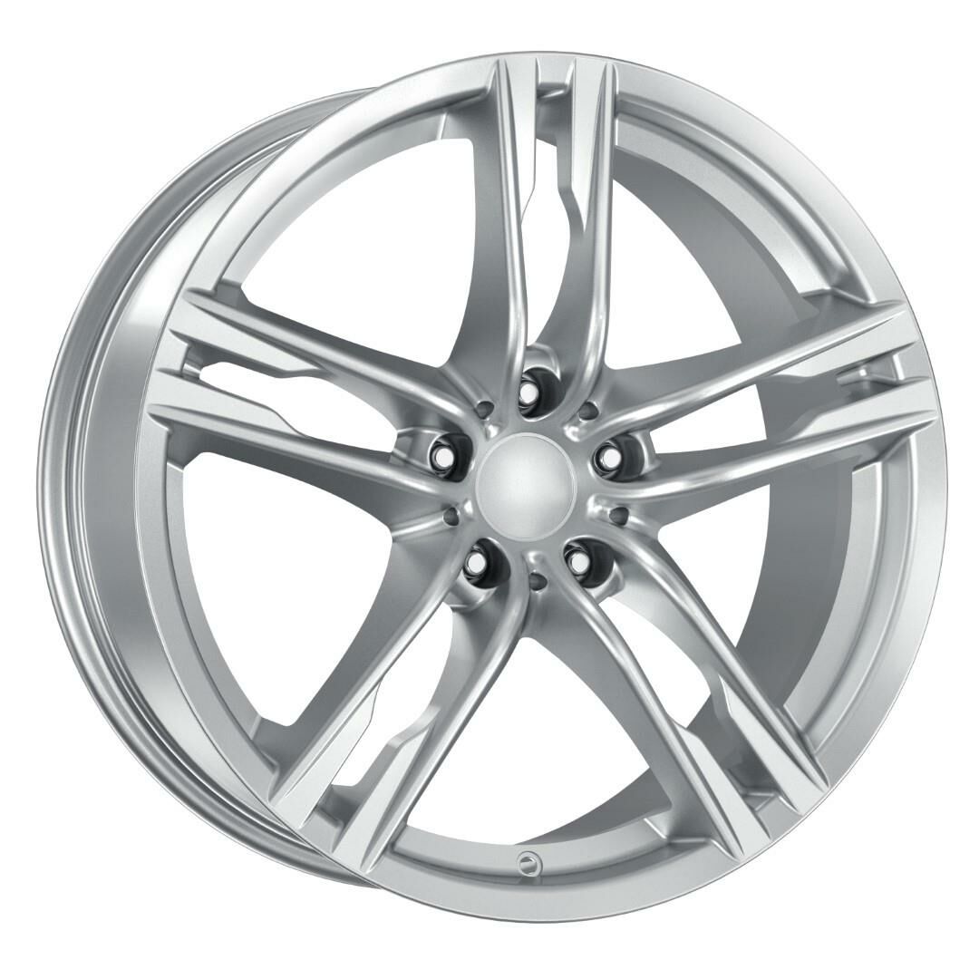 20 İnç 5x120 Ön 8.5 Arka 9.5 BMW Land Rover Chevrolet Uyumlu Silver Jant Takımı