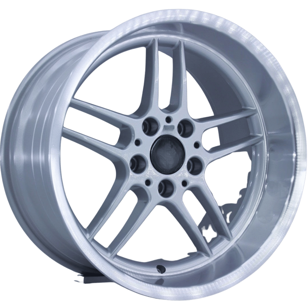 18 İnç 5x120 BMW 5 Series E39 Uyumlu Silver Lip Polished Jant Takımı