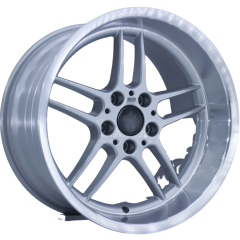 18 İnç 5x120 BMW 5 Series E39 Uyumlu Silver Lip Polished Jant Takımı