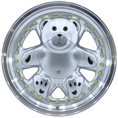 15 İnç 4x100 Tofaş Şahin Doğan Fiat Honda Uyumlu Petito Machined Lip Silver Jant Takımı