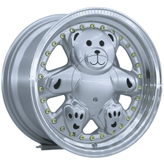 15 İnç 4x100 Tofaş Şahin Doğan Fiat Honda Uyumlu Petito Machined Lip Silver Jant Takımı