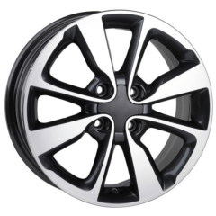 15 İnç 4x100 Toyota Yaris Corolla Hyundai i20 Uyumlu Gun Metal Polish Jant Takım
