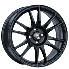 17 İnç 5x100 Polo Skoda Seat Fiat Subaru Uyumlu Supersport Matt Black Jant Takımı