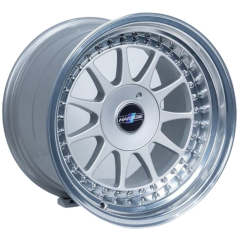 16 İnç 4X100–4X108 Ön 16*9 Arka 16*10 Tofaş Bmw E36 Clio II Ford Fiesta Peugeout 206 Uyumlu Hartge Silver Lip Polish Jant Takımı