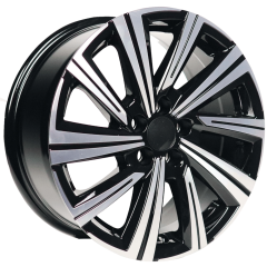 16 İnç 5x98 Fiat Egea Fiorino Doblo Alfa Romeo Uyumlu Black Diaomond Gloss Jant Takımı