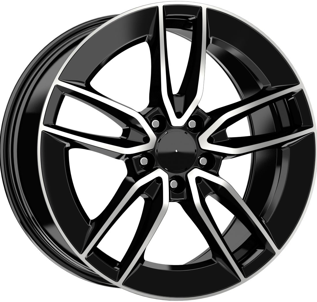 18 İnç 5X112 18*8 ET43 66,6 Mercedes A-Class-B-Class,C-Class,E-Class Black Diamond Jant Takım