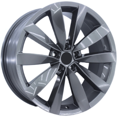 17 İnç 5X100 Volkswagen Seat Fiat Uyumlu Lugano Style Gun Metal Jant Takımı