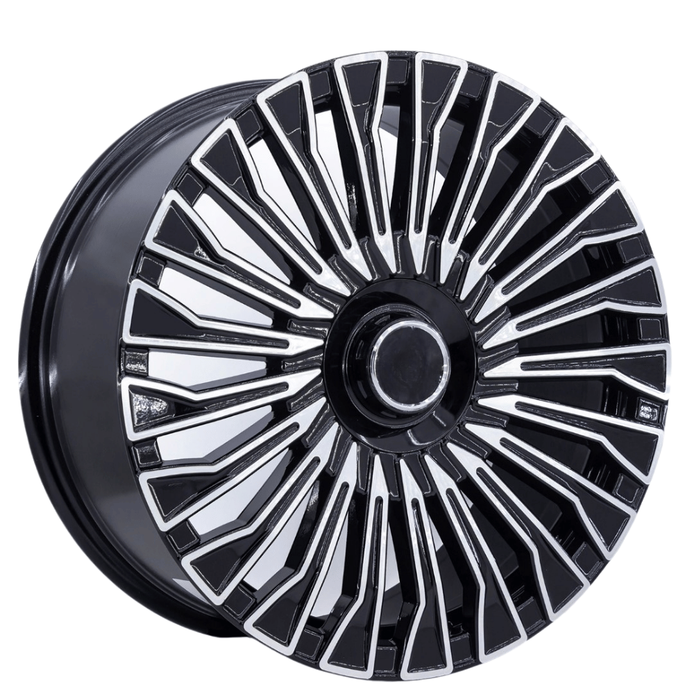 19 İnç 5x112 Mercedes Audi Skoda Uyumlu DEEP BLACK DIAMOND GLOSS Jant Takımı