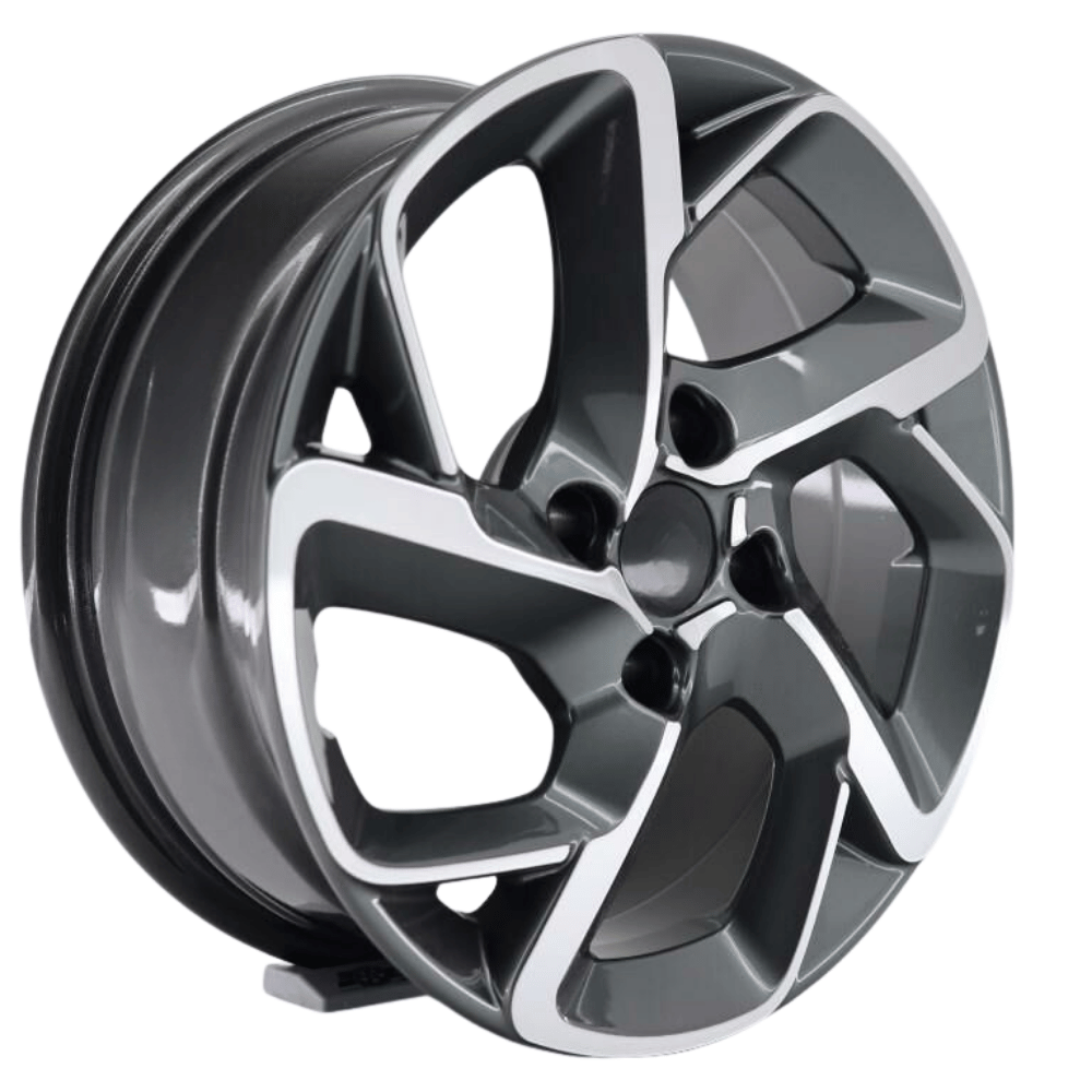 16 İnç 4x108 Peugeot Citroen Ford Uyumlu Gun Metal Polished Jant Takımı