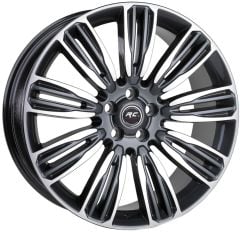 22 İnç 5x108 Range Rover Velar Volvo Yeni Nesil XC90 XC60 Uyumlu Gun Metal Polısh Uyumlu Jant Takımı