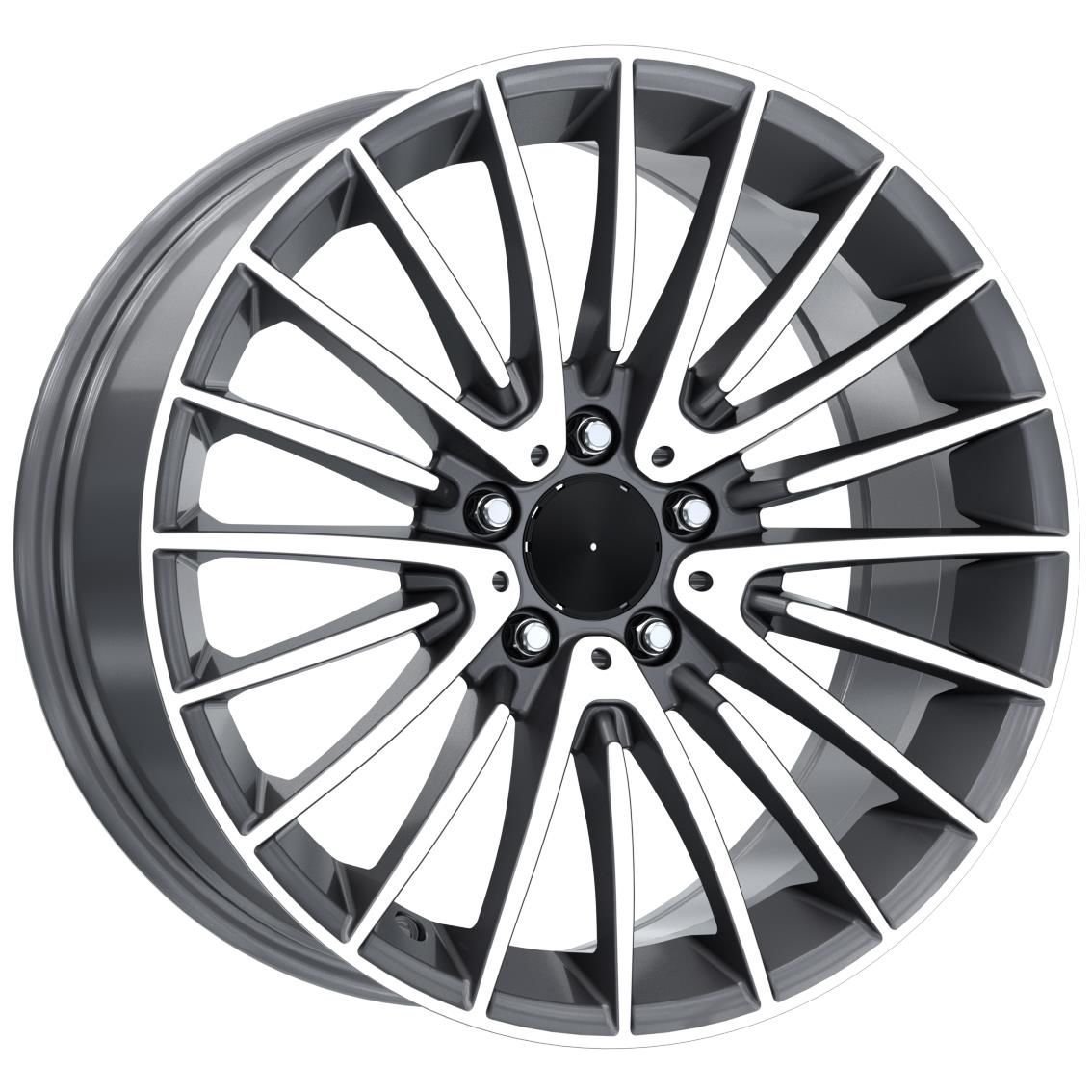 18 İnç 5x112 Mercedes AMG A - B - C - CLA - E Kasa Uyumlu Gun Metal Diamond Jant Takımı
