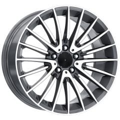 18 İnç 5x112 Mercedes AMG A - B - C - CLA - E Kasa Uyumlu Gun Metal Diamond Jant Takımı