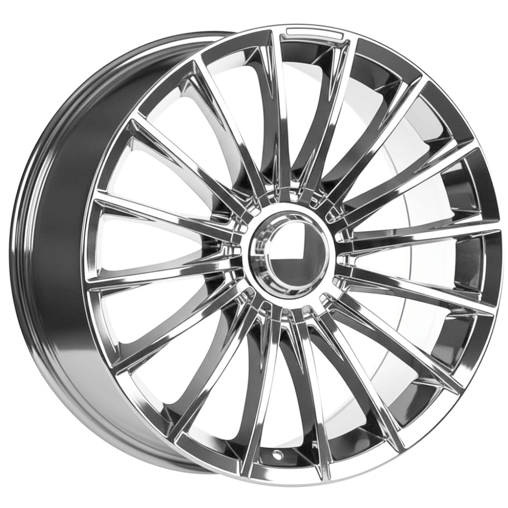 18/5*112 Ön 8 Arka 9 Mercedes Benz S63 / Mercedes Benz A C E CLA SERİES Uyumlu VC Chrome Jant Takımı