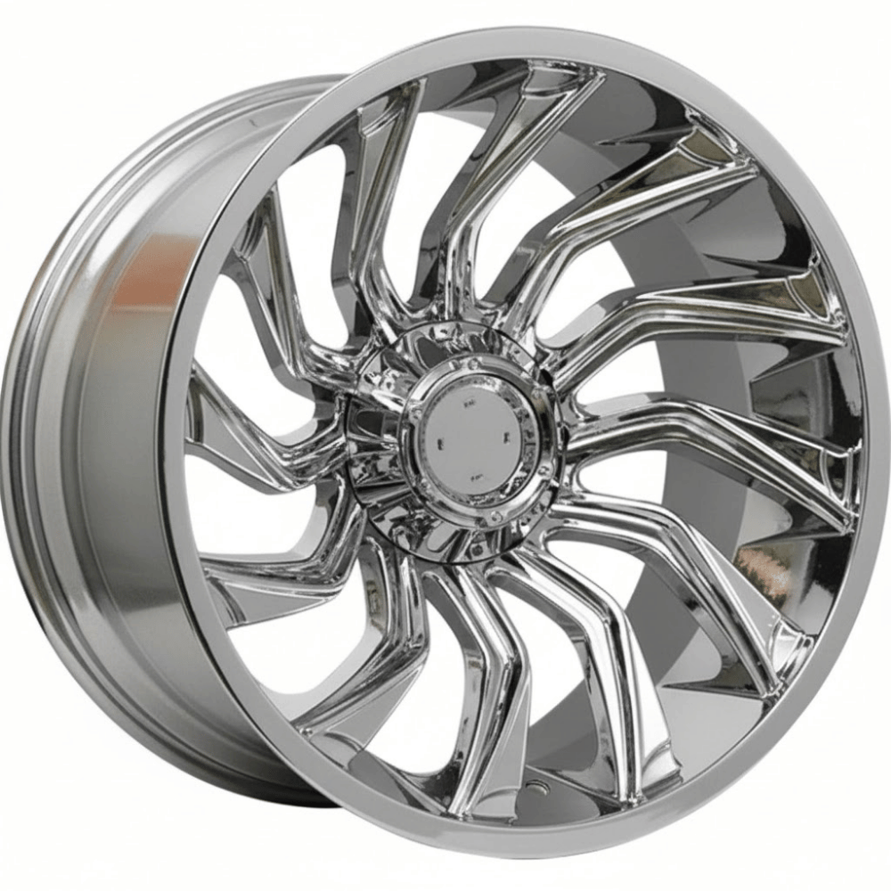 22 İnç 6X139.7  Nissan Navara, Toyota Land Cruiser ve Ford Ranger Uyumlu Turbulence Chrome Jant