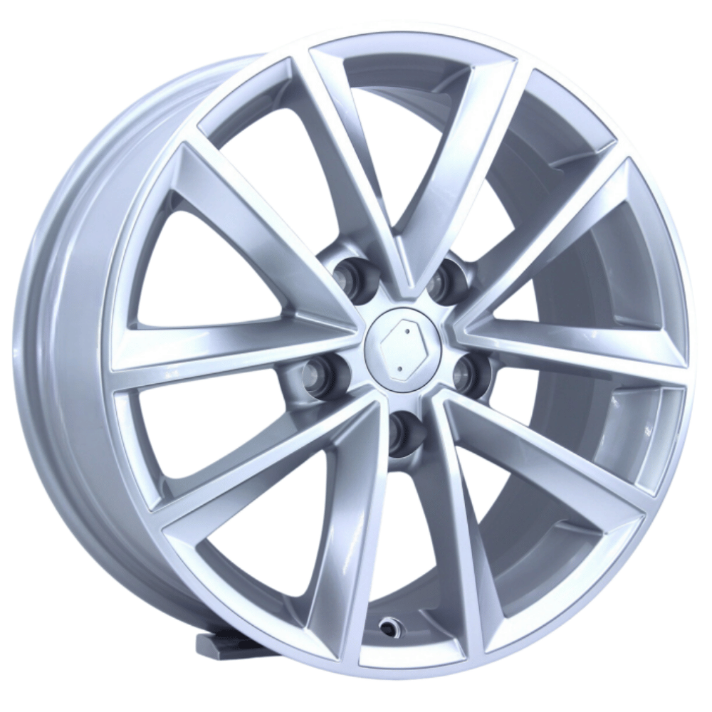 16 İnç 5x114.3 Renault Megane 4 Fluence Dacia Nissan Uyumlu Silver Gloss Jant Takımı
