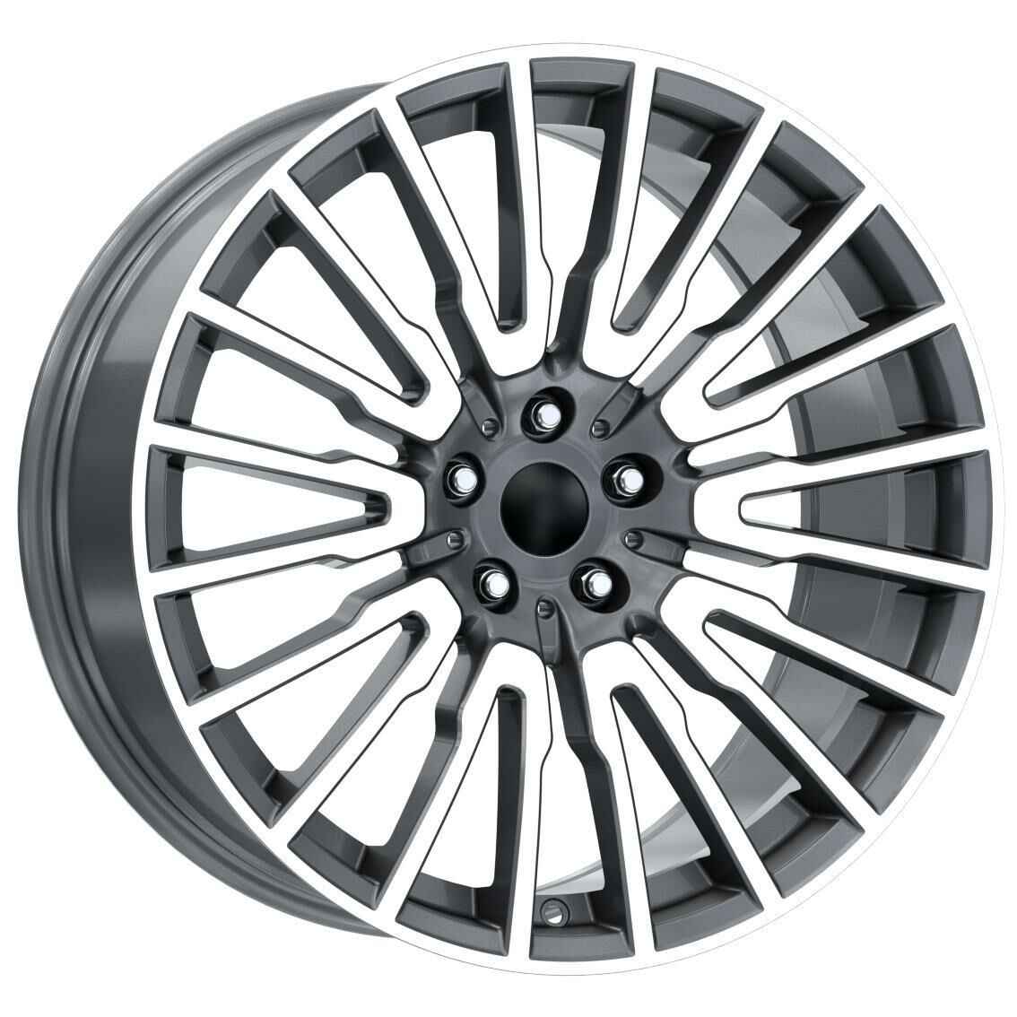 20 İnç 5X112 Mercedes Maybach S Class A Class Gun Metal Diamond Jant Takım