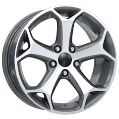 16 İnç 4x108 Ford Fiesta Fusion Focus Uyumlu Gun Metal Diamond Jant Takımı