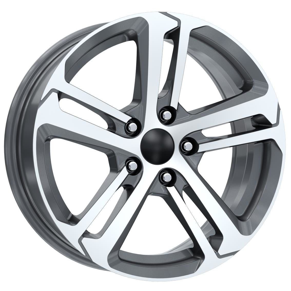 16 İnç 5x108 Volvo Ford Peugeot Citroen Uyumlu Gun Metal Polish Jant Takımı