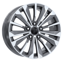 16 İnç 5x114.3 Toyota Corolla Auris Uyumlu Gun Metal Diamond Jant Takım