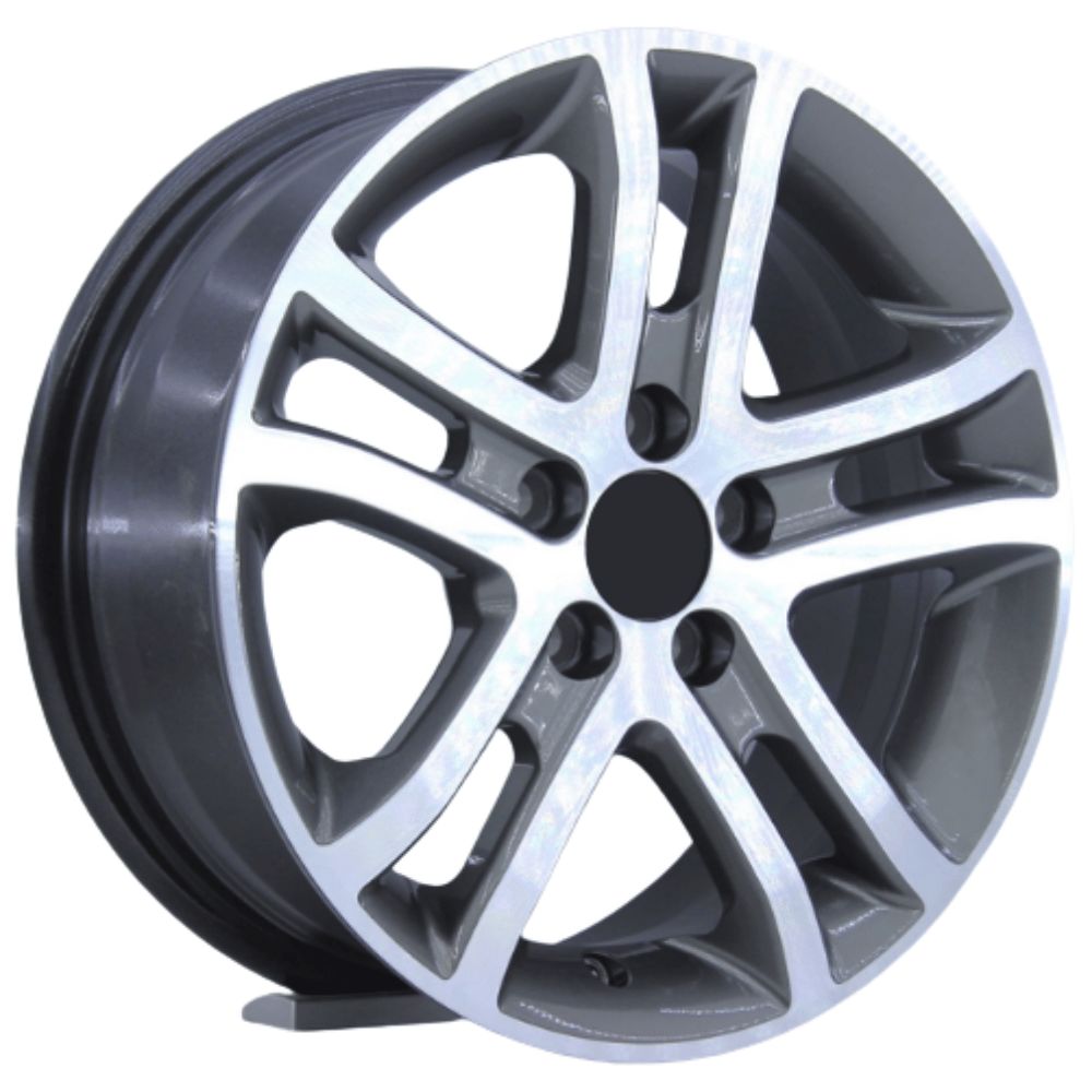 16 İnç 5x100 Volkswagen Seat Skoda Uyumlu Gun Metal Diamond Savannah Jant Takım