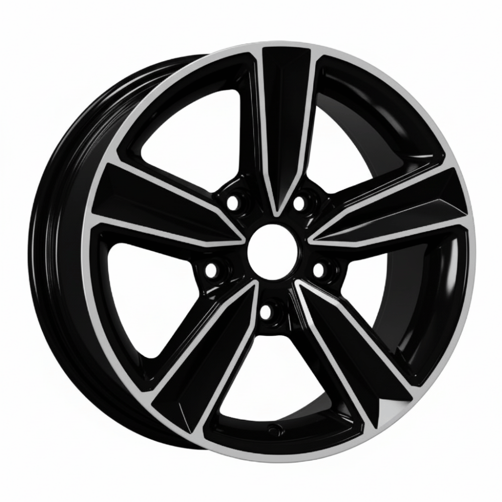 15 İnç 5x108 Ford Focus Uyumlu Deep Black Diamond Gloss Jant Takımı