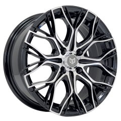 13 İnç 4x100 Renault Broadway Fiat Tofaş Uyumlu Black Machined Jant Takımı