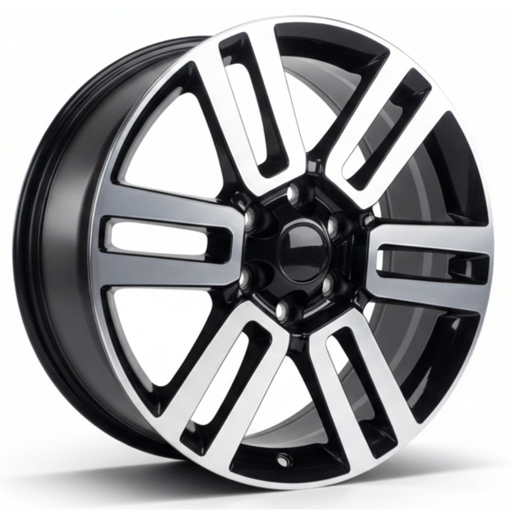 20 İnç 6x139.7 Toyota Mitsubishi Pick-Up Uyumlu BLACK MACHINED Jant Takımı