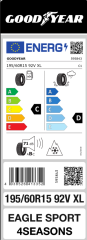 Goodyear 195/60R15 92V Eagle Sport 4 Seasons XL 4 Mevsim Lastik (2025)