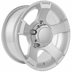 15 İnç 6x139.7 Nissan Navara Toyota Hilux Uyumlu Silver Off-Road Jant Takımı