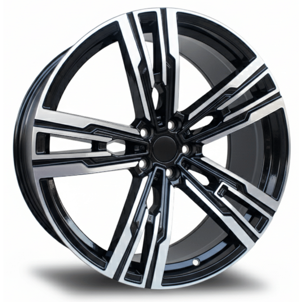 21 İnç 5x112 Ön 9 Arka 10 Bmw G Serisi Audi Q7 Q8 Mercedes Benz GLE CLS Uyumlu Black Polish Jant Takımı