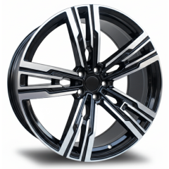 21 İnç 5x112 Ön 9 Arka 10 Bmw G Serisi Audi Q7 Q8 Mercedes Benz GLE CLS Uyumlu Black Polish Jant Takımı