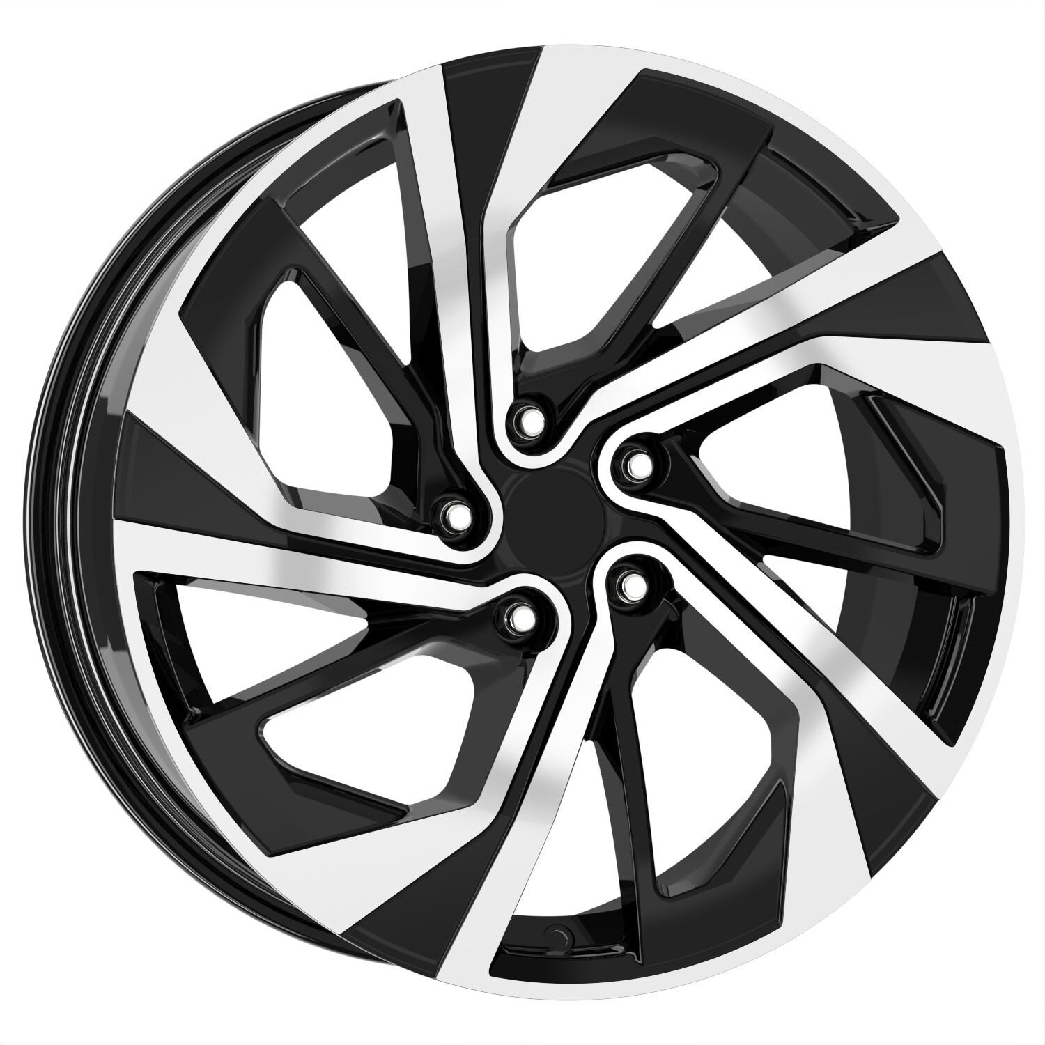 19 İnç 5x114.3 Black Polish Renault Megane Dacia Duster Nissan Uyumlu Jant Takımı
