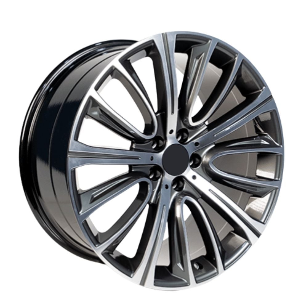 20 İnç 5x112 Mercedes Audi Cupra Volkswagen Uyumlu Gun Metal Polish Jant Takımı