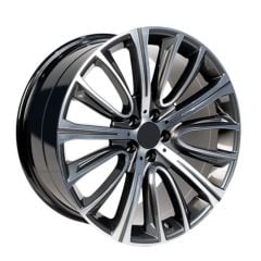 20 İnç 5x112 Mercedes Audi Cupra Volkswagen Uyumlu Gun Metal Polish Jant Takımı