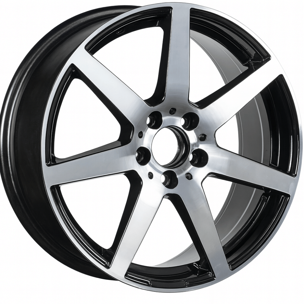 18 İnç 5x112 Ön 7.5 Arka 8.5 Mercedes AMG W204 Uyumlu Black Full Jant Takımı