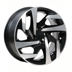 16 İnç 4x108 PEUGEOUT 206 307 30 PARTNER CITROEN C3 C-ELYSEE UYUMLU  DEEP BLACK DIAMOND GLOSS