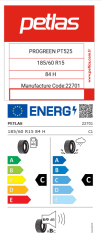 Petlas 185/60R15 84H Progreen Pt525 (2025)
