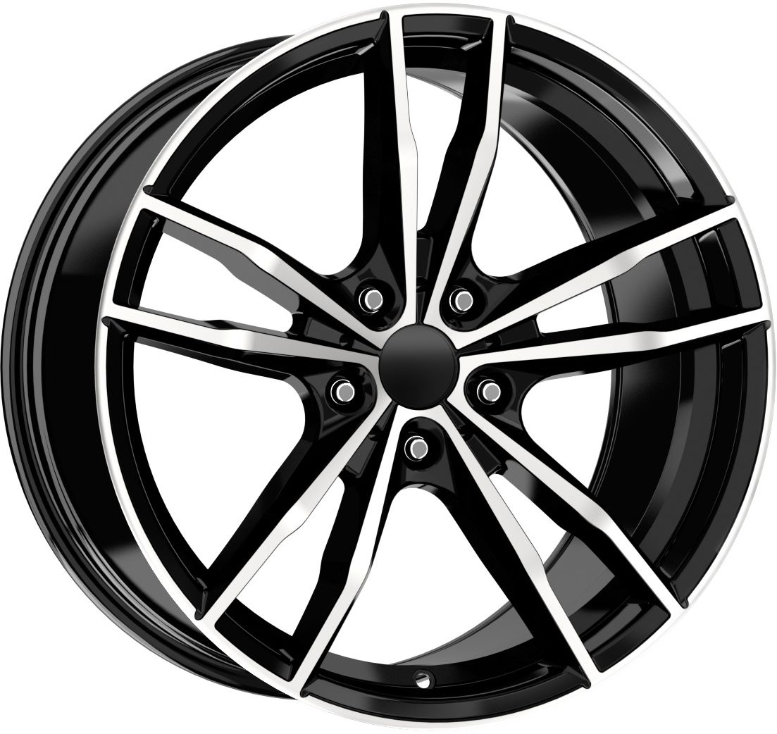 19 İnç 5x112 Ön 8.5 Arka 9.5 Audi Seat BMW Volkswagen Mercedes Uyumlu Black Diamond Jant Takımı